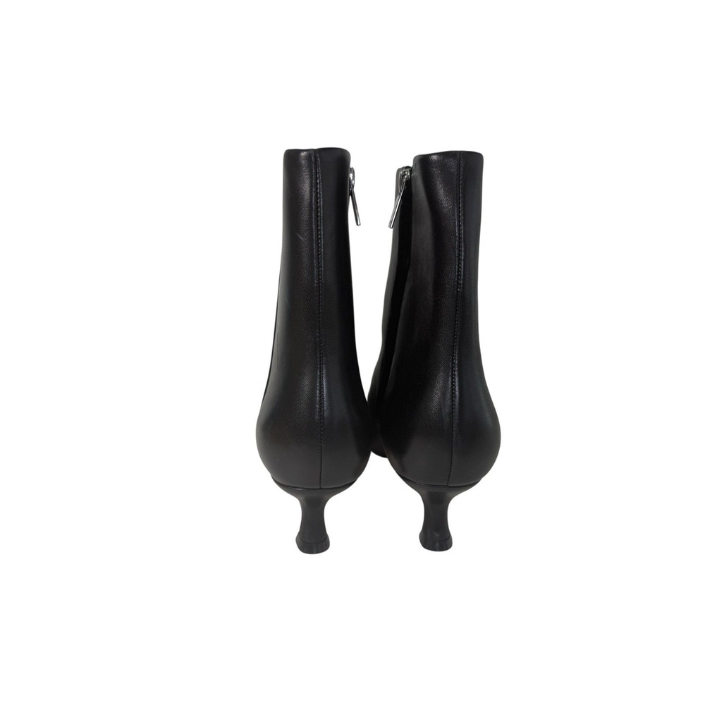 Marc Fisher Black Leather Pointed ToeHeel Ankle Boots Womens Size 8 No Box - Picture 4 of 5